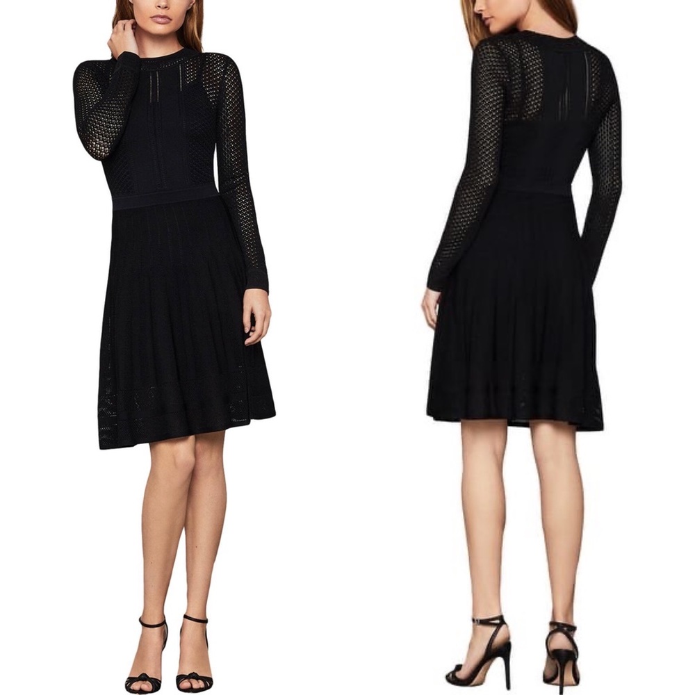 NWT BCBGMAXAZRIA Pointelle Sweater Dress